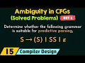 Ambiguity in CFGs - Solved Problems Set 1