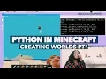 Creating Worlds In MINECRAFT using Raspberry Pi Pt 1 Python for Beginners