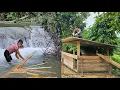 Download Lagu Transporting wood by water power, and completing the new pig house / ban thi diet