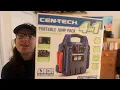 CEN-TECH 4 in 1 portable jump pack unboxing and review