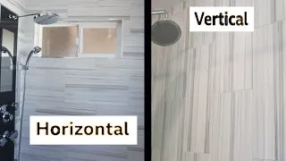 Horizontal vs Vertical Shower Tiles MODERN SHOWERS Bathrooms DIY Project