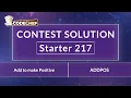 Add to make Positive ADDPOS Starter 217 CodeChef Solution