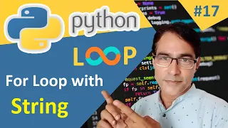 For Loop in Python For Loop with String in python Python Tutorial lesson - 17