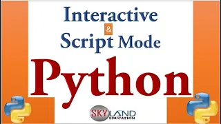 INTERACTIVE SCRIPT MODE IN PYTHON Python interactive Python Script Python tutorial in hindi