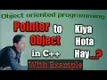 Pointer to Object in C tutorial in by Rizwan Zafar