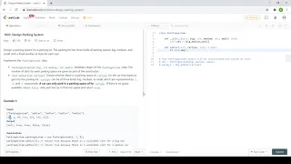 LeetCode Design Parking System Solution