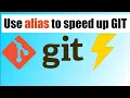 Using GIT aliases to speed up GIT commands typing