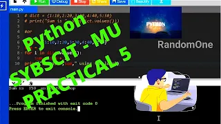 Python Programming - Practical 5