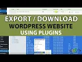 How to Export Wordpress Website with File Manager and Database plugin