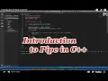 Introduction to Pipe in Software Coding Tutorials Channel