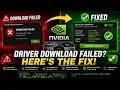 Fix NVIDIA GeForce Driver Download Failed Error Easy Solution 2026