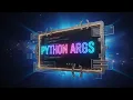 LECTURE NO 32 Python Functions Default Arguments Keyword Arguments Arbitrary Arguments