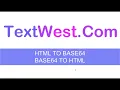 Convert Base64 to HTML and HTML to Base64