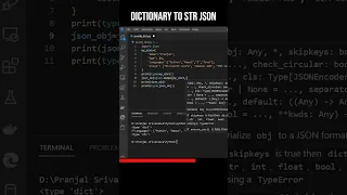 Convert a Python dictionary to JSON Source Code Available