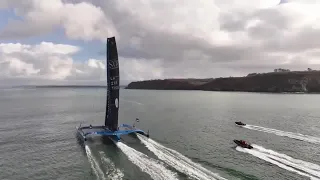 ARKEA ULTIM CHALLENGE – Brest More Toms Crash, the Fix etc, Charles Calms His Boat, Armel speeds up