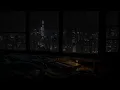 No Ads 😴 Rainy Night NYC Window View | Cozy Bedroom Rain Sounds for Deep Sleep | Relaxing Rain