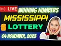 Mississippi Evening Lottery Results Nov 04 2023 - Cash 3
