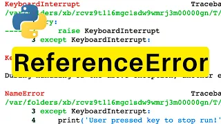 ReferenceError Python Tutorial