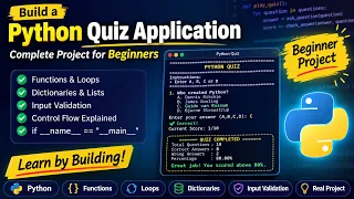 Python Project 2 - Learn Python by Building a Quiz Application Full Project Tutorial