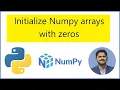 How to initialize Numpy arrays with zeros in Python
