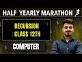 RECURSION ISC CLASS 12 COMPUTER Hritik Raj