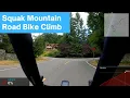 Squak Mountain Loop Rd Bike Climb with Commentary Issaquah 4K