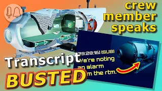 Titan Sub TRANSCRIPT FAKE crew member debunks transcript authenticity