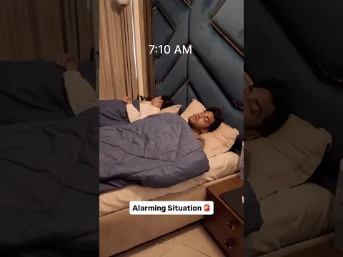 Silent reh gaya tha☹️☹️ #thugesh #funny #alarm #comedyshorts