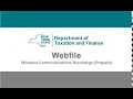 Wireless Communications Surcharge Prepaid Demonstration