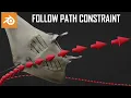 The Follow Path Constraint Is So Powerful Blender Tutorial
