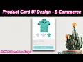 Simple E-Commerce Product Card UI Design for beginners using HTML CSS and JavaScript