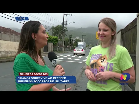 Primeiros socorros: criança sobrevive ao receber primeiros socorros de militares