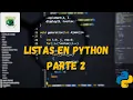 Listas en Python Parte 2 Colecciones en Python Curso de Python