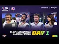 [HINDI] WCG Creator Rumble Global Finals 2025 LAN Day-1 | #Lolzzz , #Scout , #Sushi , #Neutrino