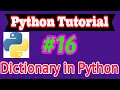 Python Tutorial in Hindi Using dictionary in Python