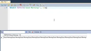 SQL Tutorial 43 REPEAT REPLACE Functions