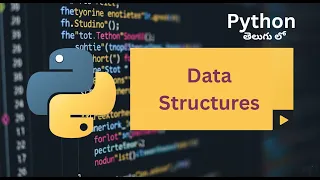 Data Structures Lists Tuples Dictionaries and Sets Python Telugu