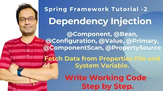 Spring Dependency Injection Tutorial Annotation With Without XML Eclipse Coding Step by Step