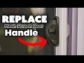 How To Replace Mesh Screen Door Handle Latch Easy Simple