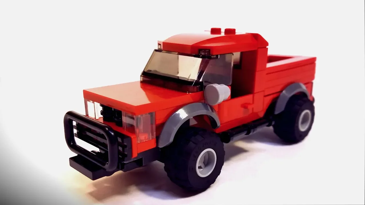 LEGO 4x4 Red Jeep How To Tutorial. 