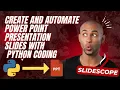 How to create and Automate Power Point Presentation Slides with Python Coding