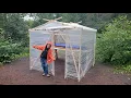 Download Lagu 3 Days Camping in Cling Wrap Cabin - Crazy Bushcraft Shelter \u0026 DIY Greenhouse