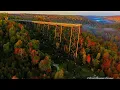 Kinzua Bridge Skywalk 4K Aerial