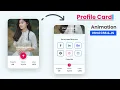 Animated Profile Card Using HTML CSS JS Profile Card UI Design