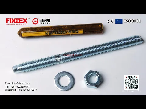 Download MP3 DIN standard chemical anchor bolt good quality stainless steel material cheap price