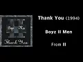 Lagu Boyz II Men -  Thank You (1994) Lyrics
