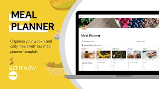 Introducing Meal Planner Template