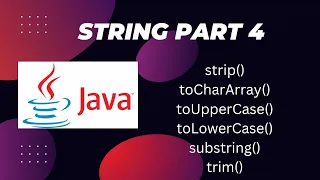 Java String Methods Easy Way Explanation Part 4