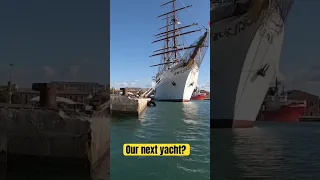 Tall ship our next yacht? #liveaboard #sailing #luxuryyachtlife #sailboat #yachtieworld#cruiseship