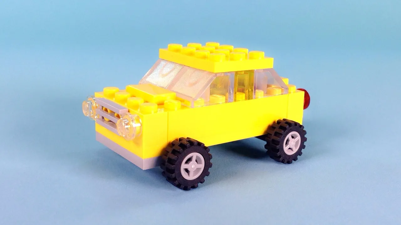 LEGO Small White Sport Car. MOC Building Instructions. 